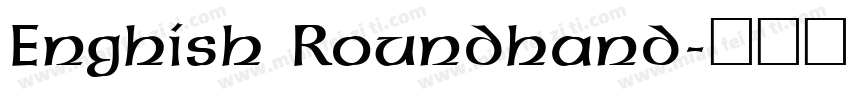 Enghish Roundhand字体转换